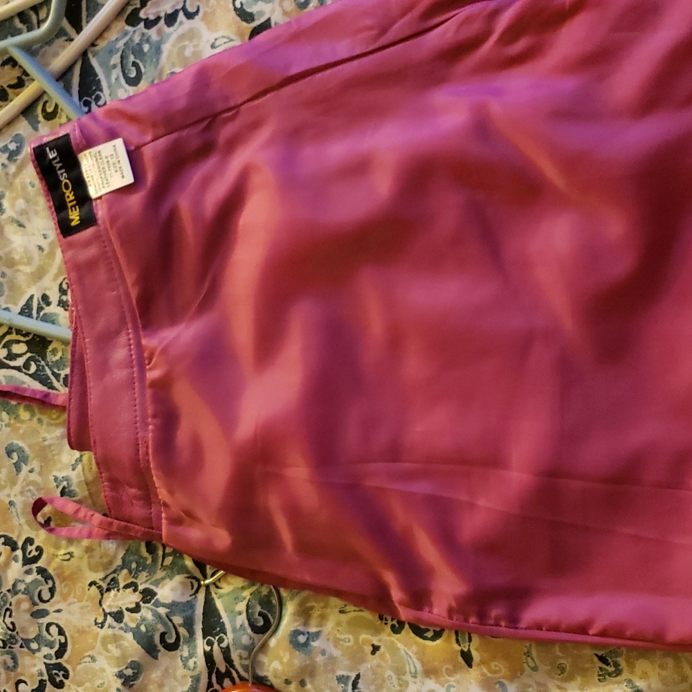 Genuine leather jeans